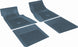 1968 - 1972 Nova Floor Mats Set, Front and Rear, Rubber with Grippers, Dark Blue with Bowtie, OE Style