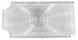 1966 Chevelle Inner Tail Light Lens Diffuser, Clear, Each