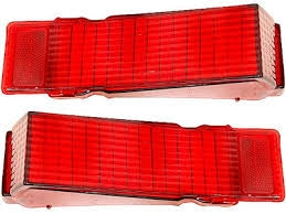 1968 Chevelle Tail Light Lenses, Pair
