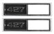 1968 Marker Light Bezel Fender Emblems, 427 Pair