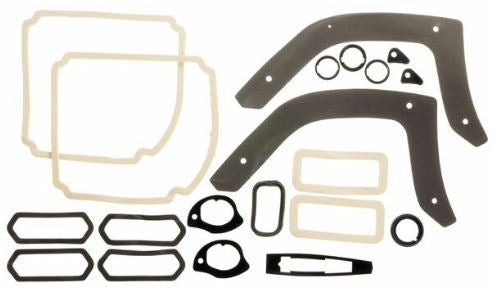 1969 Chevelle Exterior Gaskets Set, Paint and Light Lenses, 2 Door Hardtop & Convertible
