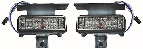 1969 SS Chevelle Super Sport CLEAR Parking Light Assemblies, PAIR