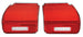 1969 Chevelle Tail Light Lenses, Pair
