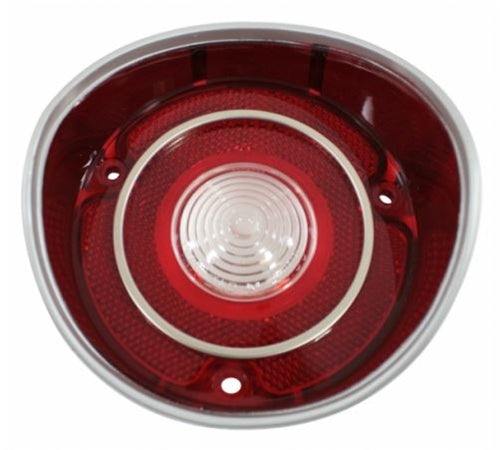 1971 Chevelle back up lamp lens (left, Malibu & Super Sport) (with trim), Each