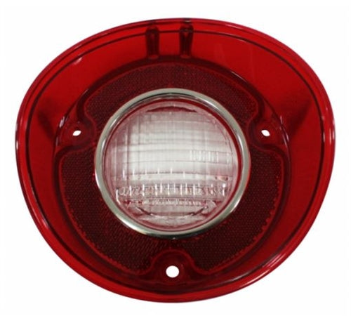 1972 Malibu and Super Sport Tail Light Back Up Lens, Inner Stainless Steel Trim, LH