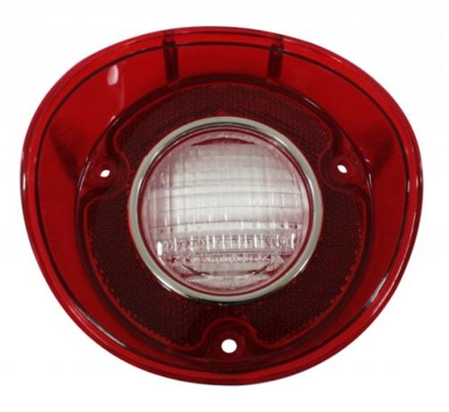 1972 Malibu and Super Sport Tail Light Back Up Lens, Inner Stainless Steel Trim, RH