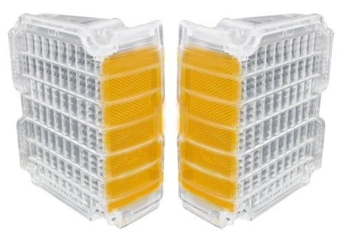 1972 Chevelle Parking Light Lenses, Clear and Amber Pair