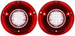 1972 Chevelle CUSTOM Plug and Play LED Backup Light Lens Assembly, With Inner Stainless Trim, Pair