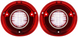 1972 Chevelle CUSTOM Plug and Play LED Backup Light Lens Assembly, With Inner Stainless Trim, Pair