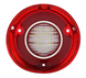1972 Chevelle CUSTOM Plug and Play LED Backup Light Lens Assembly, With Inner Stainless Trim, Pair, Angle 2