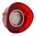 1972 Chevelle CUSTOM Plug and Play LED Backup Light Lens Assembly, With Inner Stainless Trim, Pair, Angle 3
