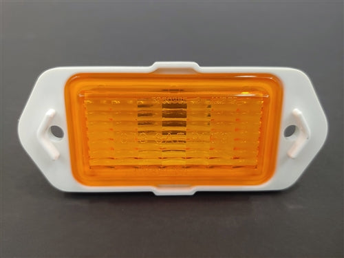 1969 Chevelle Front Side Marker Light Lens and Housing Assembly, Amber Each
