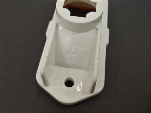 1969 Chevelle Front Side Marker Light Lens and Housing Assembly, Amber Each, Angle 3