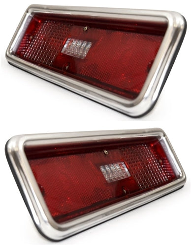 1970 - 1971 Complete Nova Tail Light Housing and Lens Assembly, PAIR