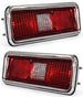 1971 - 1972 Complete Nova Tail Light Housing and Lens Assembly, PAIR