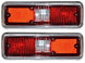 1971 - 1972 Complete Nova Tail Light Housing and Lens Assembly, PAIR, Angle 2