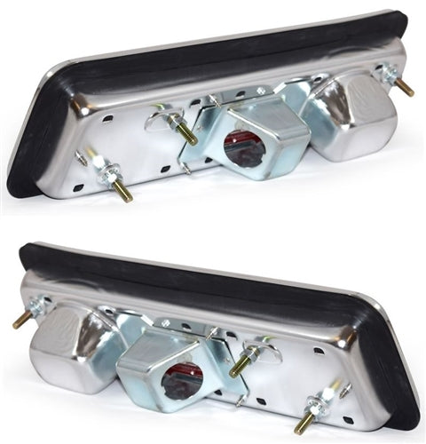 1971 - 1972 Complete Nova Tail Light Housing and Lens Assembly, PAIR, Angle 3