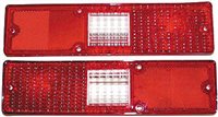 1971 - 1972 Nova Tail Light Lenses, Replacement Version Without "Guide" Markings, Pair