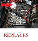 1967 - 1981 Chevelle or Nova Factory Replacement 4 Way Emergency Hazard Flasher Unit, Angle 2