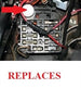 Turn Signal and 4-Way Hazard 2 Prong LED Flasher for Upgrading to LED Lighting, with Polarity Reversing Adapter, Angle 2