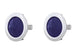 Universal Tail Light Blue Dots with Chrome Bezels, Glass, Pair