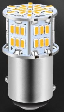1157 LED Stop / Turn / Park Light Bulb, Ultra Bright AMBER Dual Filament, Each