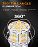 1157 LED Stop / Turn / Park Light Bulb, Ultra Bright AMBER Dual Filament, Each, Angle 4
