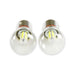 1157 5700K Modern White LED Stop / Turn / Park Light Bulbs, Dual Filament, Pair, Angle 2