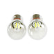 1157 3000K Classic White LED Stop / Turn / Park Light Bulbs, Dual Filament, Pair, Angle 2