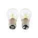 1157 3000K Classic White LED Stop / Turn / Park Light Bulbs, Dual Filament, Pair, Angle 4
