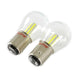 1157 3000K Classic White LED Stop / Turn / Park Light Bulbs, Dual Filament, Pair, Angle 5