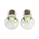1156 5700K Modern White LED Tail Light Reverse Back-up Bulbs, Single Contact, Pair, Angle 2