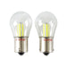 1156 5700K Modern White LED Tail Light Reverse Back-up Bulbs, Single Contact, Pair, Angle 3