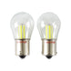 1156 5700K Modern White LED Tail Light Reverse Back-up Bulbs, Single Contact, Pair, Angle 3