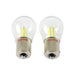 1156 5700K Modern White LED Tail Light Reverse Back-up Bulbs, Single Contact, Pair, Angle 4
