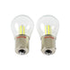 1156 5700K Modern White LED Tail Light Reverse Back-up Bulbs, Single Contact, Pair, Angle 4