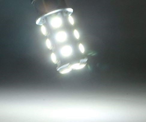 1156 LED Backup Light Bulb, Ultra Bright WHITE Single Filament, Each, Angle 4