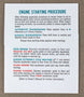 1969 - 1972 Chevelle & Nova Ignition Lock Key Starting Sunvisor Sleeve Instruction Card, Angle 2
