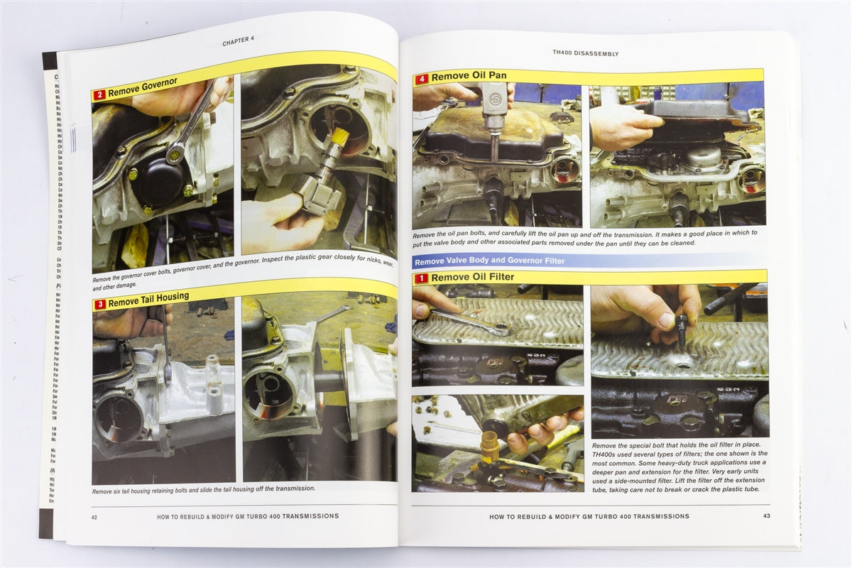 GM Automatic Turbo 400 Transmissions, How To Rebuild and Modify Book, Angle 2