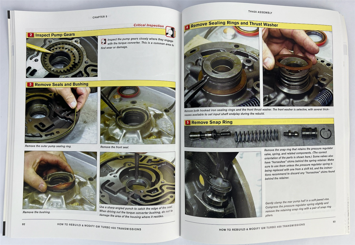 GM Automatic Turbo 400 Transmissions, How To Rebuild and Modify Book, Angle 3