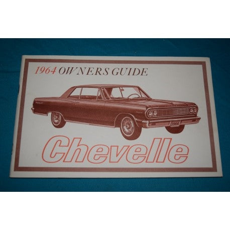 1964 Chevelle Glove Box Owners Manual