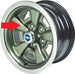 5 Spoke Wheel Correct Gray Spray Paint, Each, Angle 2