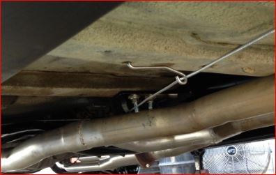 1964 - 1972 Chevelle Center Parking Brake Cable Hook, Angled Each, Angle 2
