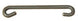 1964 - 1972 Chevelle Center Parking Brake Cable Hook, Straight Each