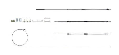 1964 - 1967 Chevelle Emergency Parking Brake Cable Kit, OE Steel, All Except TH-400