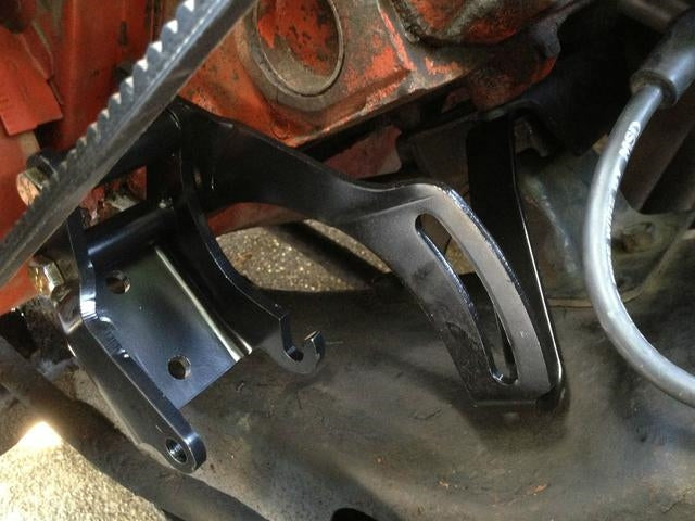 1968 Nova Power Steering Pump Brackets Set, V8 Small Block 350, Angle 2