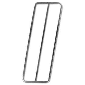 1968 - 1972 Chevelle and Nova Pedal Pad Trim, Fuel Gas, Stainless Steel