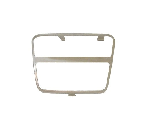 Brake and Clutch Pedal Pad Chrome Trim Bezel, Manual Transmission, Each