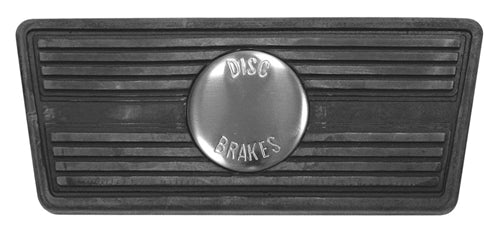 1964 - 1972 Chevelle Automatic Transmission Rubber Brake Pedal Pad Cover, with Disc Brake Insert