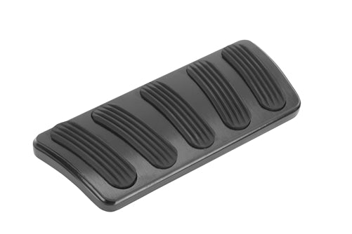 1964 - 1972 Lokar Chevelle Black Billet Aluminum Curved Automatic Brake Pad with Rubber Inserts